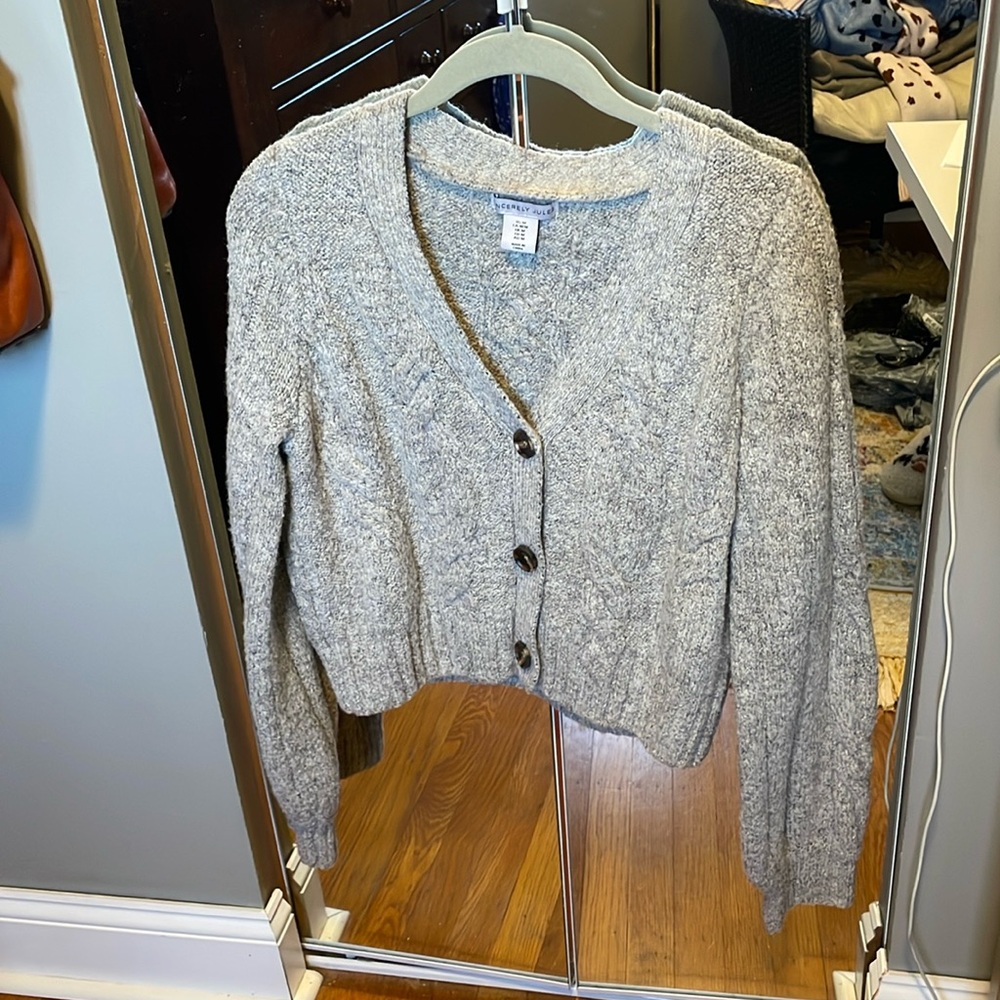 Button up sweater